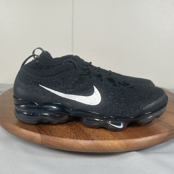 Nike Air VaporMax 2023 Flyknit Black Sail Shoes Women's Size 6 NEW